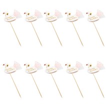 톡톡파티 모형 파티 플래그 레이스버드 파티픽, TYPE1, 10개입