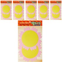 동기오피스 펠트아트지 접착식 2p x 6개, DF-1008 꽃판8(분홍)