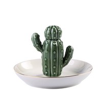 하하NET 카투스 세라믹 인테리어 트레이, 더블그린