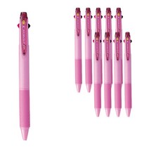 제트스트림 3색 볼펜 SXE3-400-38 0.38mm, 딥베이비핑크, 10개입
