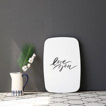 스토리퍼니쳐 레터링 테이블 러브유 소 600, 화이트