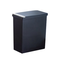 리빙스마일 모던 휴지통 팝업도어, 블랙, 1개