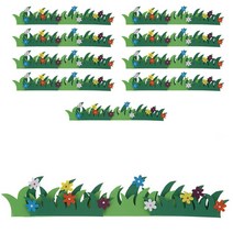 들꽃밭 종이환경구성 만들기재료 35x6cm, 혼합 색상, 10개입