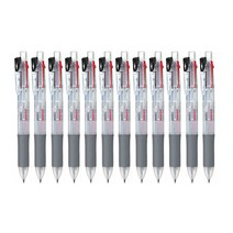 제브라 중성펜 사라사4색 J4J1 0.5mm, 투명, 12개입