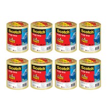 쓰리엠 스카치 포장용 박스테이프 3625V 48mm x 25m 3p, 투명, 8개입