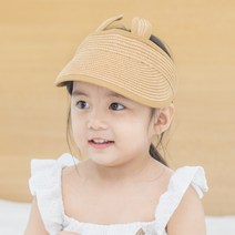 뿌뿌룰루 아동용 래빗 밀짚 썬캡