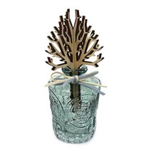 다우에프앤지 겨울나무 디퓨저스틱 유리병 콤비, 우드 + 그린