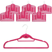 데코즈인 벨벳 옷걸이, 핑크, 60개입
