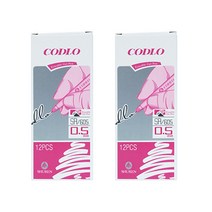 블루마토 지워지는 볼펜1 CODLO 검정펜 0.5mm, 랜덤 발송, 24개