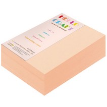 종이문화 두꺼운양면카드지 레인보우카드 No.26 피치, A5, 360매
