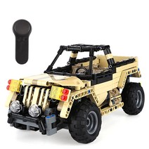 레프리카 2.4GHz 블럭 TECH rc 스마트 아머 군용픽업 트럭 487pcs (CBT740132), 혼합색상