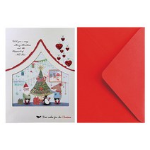 프롬앤투 크리스마스 카드 5p + 봉투 5p S201q1, 혼합 색상, 1세트