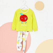 유니프랜드 아동용 쥬시 오가닉 양면9부 실내복 상하세트