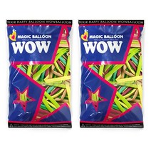 와우파티코리아 와우260 풍선 100p, 파스텔혼합, 2개