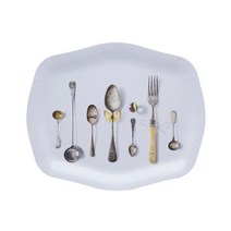 야미다 커틀러리 블루 로코코트레이, 혼합 색상