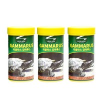 리글라스 감마루스 거북이 사료, 250ml, 3개