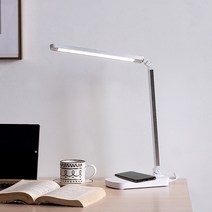 스피아노 플레타 스마트폰 무선 충전 겸용 LED 스탠드 USB타입, SL-N118(실버), 1개