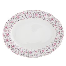 로얄알버트 뉴황실장미 VINTAGE OVAL PLATTER ROSCON25818, ROSE CONFETTI