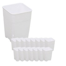 오렌스 정사각 모종 화분 15p, 화이트
