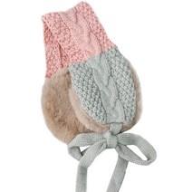 아동용 투톤 인조퍼 귀도리