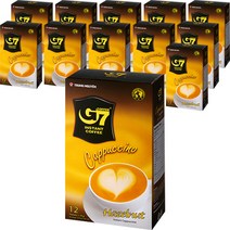 G7 카푸치노 헤이즐넛 커피믹스 수출용, 12개입, 12개