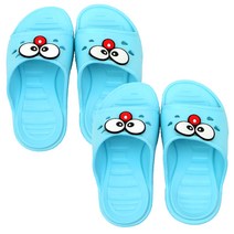 자연일상 바닐라 키즈 하트 욕실화 블루, 2개