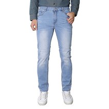 남성용 스판좋은 슬림일자 캣워싱 데님 팬츠 DV095