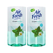 홈즈 에어후레쉬 크리스탈워터 아시안허브향 본품, 400ml, 2개, 허브향