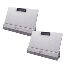 인디 마그네오 클립보드 가로형, 그레이, 2개