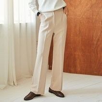 SOLOIST 여성용 인밴드 스트레이트 슬랙스 팬츠 FAEK1201