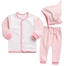 베베 아동용 러블리하트 양면 실내 상하의 모자 세트