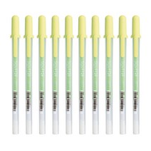 SAKURA 겔리롤 수플레 젤잉크펜 0.8mm, 라이트그린, 10개