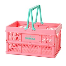 담다 접이식 바스켓 담다 대, 핑크, 1개