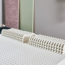 엔씨엘 천연라텍스 굴곡형 지압베개 + 속커버