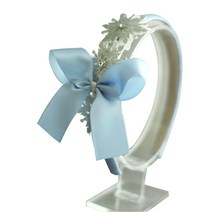 작은아씨들 여아용 크리스탈 레이스 리본 헤어밴드