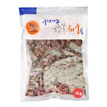 수제명가 강아지 대용량 큐브 건조간식 1kg, 연어, 1개