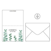 소이러브 보테니컬 식물 메세지카드 + 봉투 + 스티커 세트, 카드(F), 스티커(랜덤발송), 25세트