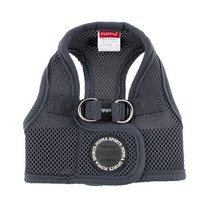 퍼피아 강아지 소프트 베스트 하네스 AH305 B스타일, 그레이