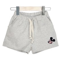 뉴욕꼬맹이 아동용 디즈니 미키마우스 옆트임 밴딩 반바지 H001