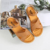 벨레페 여성용 체인지 벨크로 스트랩 샌들