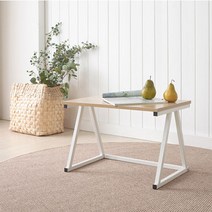 Athome 베이직 1단 렌지대 겸 테이블, 오크 + 화이트