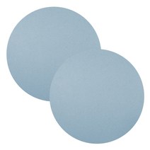 마켓피오 pu가죽 원형 테이블매트, 블루, 지름 33cm