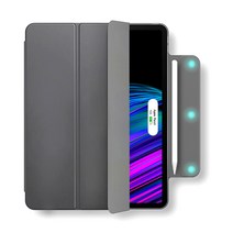뮤즈캔 애플펜슬 마그네틱 태블릿 PC 스마트 커버 케이스, 그레이