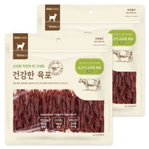 굿데이 건강한 육포 반려견간식 300g, 소고기 소프트 육포, 2개