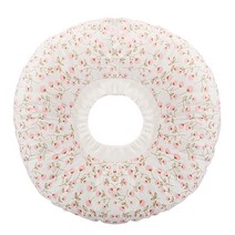 멍지 강아지 고양이 넥카라 핑크 플라워 L, 102g, 1개