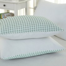 지베딩 피크닉 시어서커 베개커버 2p