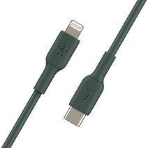 벨킨 부스트업 USB C to 라이트닝 아이폰 고속 충전케이블 CAA003bt 1m, 미드나잇그린, 1개