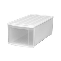 아이리스 플라스틱 투명 1단 서랍장 수납장 ELD, 혼합색상, 1개