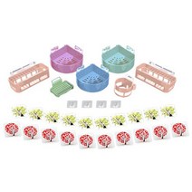 마미착착 안심랙 31종 세트 코너선반 3p + 사각선반 2p + 비누홀더 + 드라이홀더 + 매직홀더 4p + 이지후크 20p, 1세트