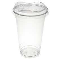 커피촌 투명 PET 아이스컵+스트로우프리 리드 470ml, 100개입, 1세트